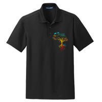 Black History Month African American Ancestors' Roots Dry Zone Grid Polo