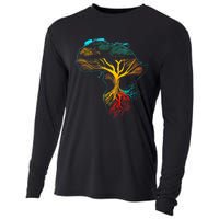 Black History Month African American Ancestors' Roots Cooling Performance Long Sleeve Crew