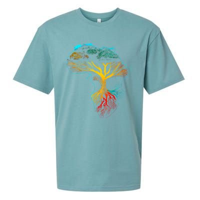 Black History Month African American Ancestors' Roots Sueded Cloud Jersey T-Shirt