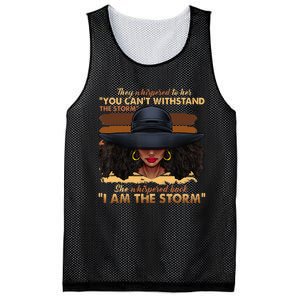 Black History Month African Woman Afro I Am The Storm Mesh Reversible Basketball Jersey Tank