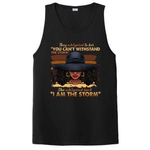 Black History Month African Woman Afro I Am The Storm PosiCharge Competitor Tank