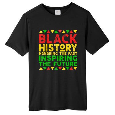 Black History Month Honoring Past Inspiring Future Tall Fusion ChromaSoft Performance T-Shirt