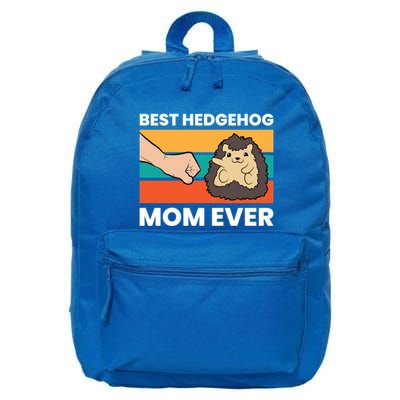 Best Hedgehog Mom Ever Love Hedgehogs Gift 16 in Basic Backpack