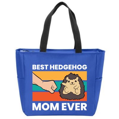 Best Hedgehog Mom Ever Love Hedgehogs Gift Zip Tote Bag