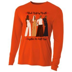 Black History Month African Sassy Unique Stand Unite Gift Cooling Performance Long Sleeve Crew