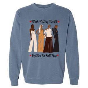 Black History Month African Sassy Unique Stand Unite Gift Garment-Dyed Sweatshirt