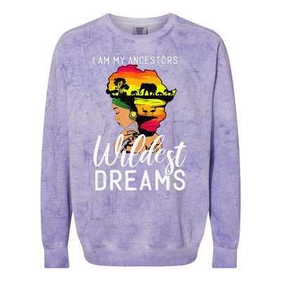 Black History Month African American Celebration Colorblast Crewneck Sweatshirt