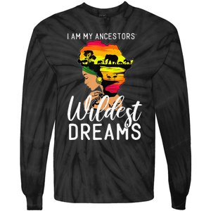 Black History Month African American Celebration Tie-Dye Long Sleeve Shirt