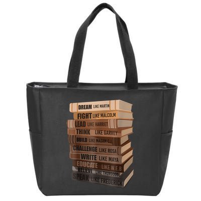 Black History Month Black Leaders African American Teachers Zip Tote Bag