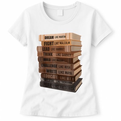 Black History Month Black Leaders African American Teachers Womens T-Shirt