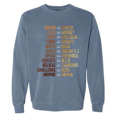 Black History Month Dream Like Martin African Leader Garment-Dyed Sweatshirt