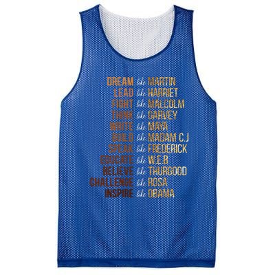 Black History Month Dream Like Martin African Leader Mesh Reversible Basketball Jersey Tank