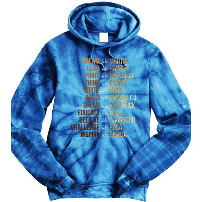 Black History Month Dream Like Martin African Leader Tie Dye Hoodie