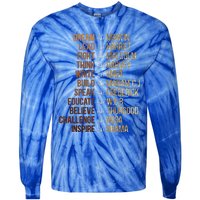 Black History Month Dream Like Martin African Leader Tie-Dye Long Sleeve Shirt