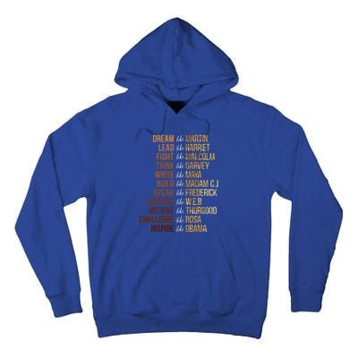 Black History Month Dream Like Martin African Leader Tall Hoodie