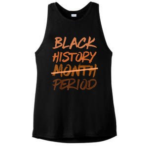 Black History Month Period Melanin African American Proud Ladies PosiCharge Tri-Blend Wicking Tank