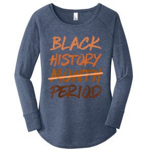 Black History Month Period Melanin African American Proud Women's Perfect Tri Tunic Long Sleeve Shirt