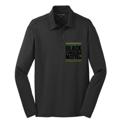 Black History Month Cute Gift My History Is Strong African Cool Gift Silk Touch Performance Long Sleeve Polo