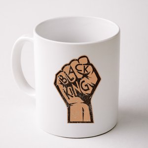 Black History Month Strong Black King Fist Melanin Coffee Mug