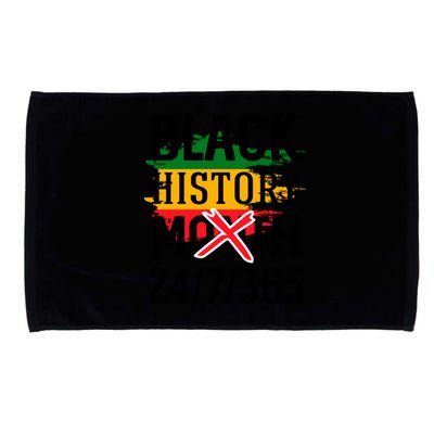 Black History Month 24/7/365 Gift Microfiber Hand Towel