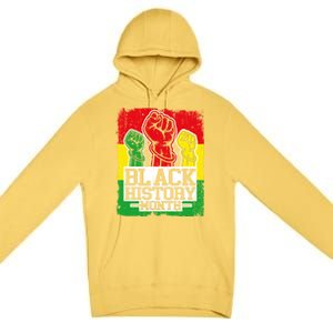 Black History Month Blm Juneteenth Melanin African Freedom Gift Premium Pullover Hoodie