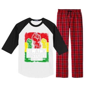 Black History Month Blm Juneteenth Melanin African Freedom Gift Raglan Sleeve Pajama Set