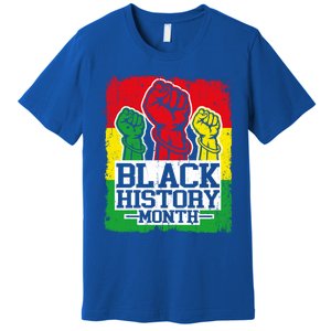 Black History Month Blm Juneteenth Melanin African Freedom Gift Premium T-Shirt