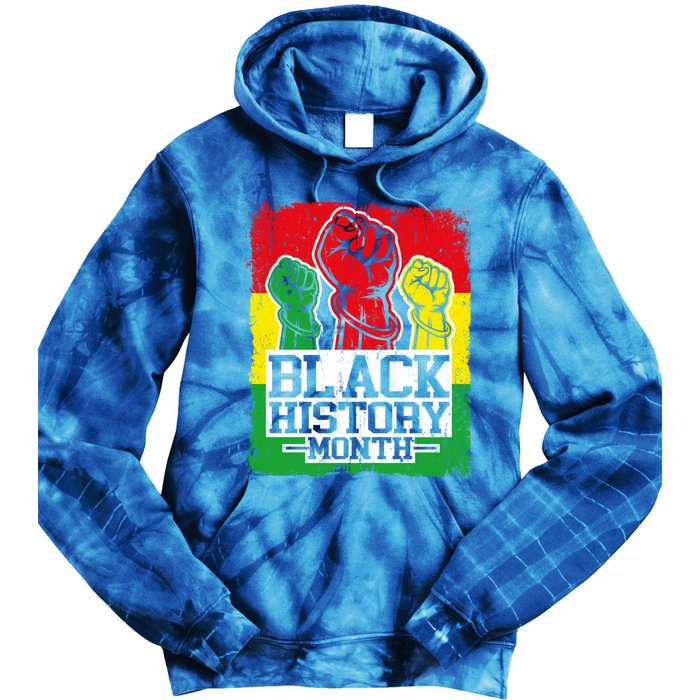 Black History Month Blm Juneteenth Melanin African Freedom Gift Tie Dye Hoodie