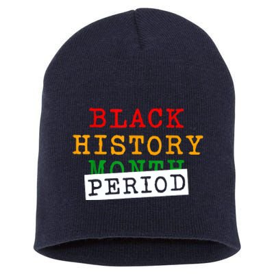 Black History Month Period African Pride Short Acrylic Beanie