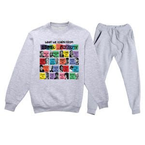 Black History Month Black And Proud Premium Crewneck Sweatsuit Set