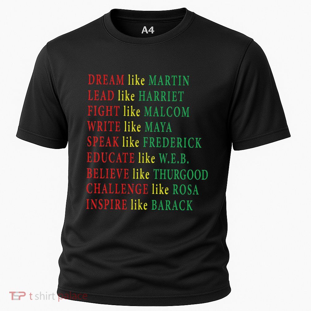 Black History Malcolm Martin Harriet Maya Rosa Barack Cooling Performance Crew T-Shirt