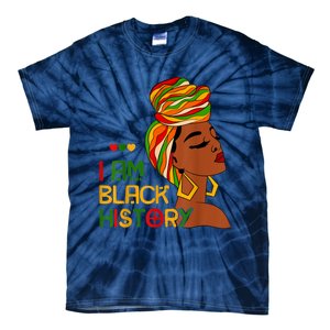 Black History Month Shirts I Am Black History African American Tie-Dye T-Shirt