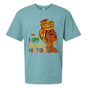 Black History Month Shirts I Am Black History African American Sueded Cloud Jersey T-Shirt