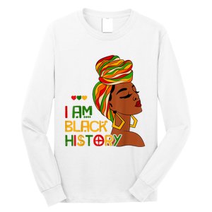 Black History Month Shirts I Am Black History African American Long Sleeve Shirt