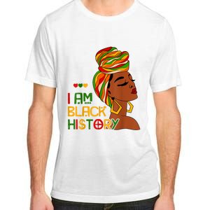 Black History Month Shirts I Am Black History African American Adult ChromaSoft Performance T-Shirt