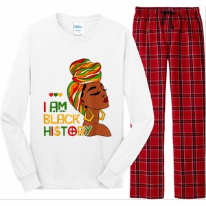 Black History Month Shirts I Am Black History African American Long Sleeve Pajama Set