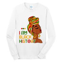 Black History Month Shirts I Am Black History African American Tall Long Sleeve T-Shirt