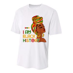 Black History Month Shirts I Am Black History African American Performance Sprint T-Shirt