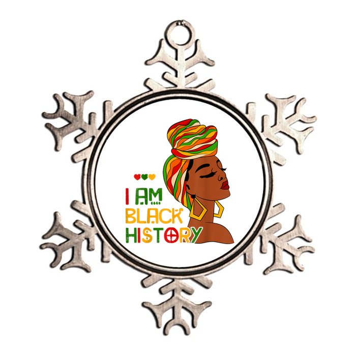 Black History Month Shirts I Am Black History African American Metallic Star Ornament