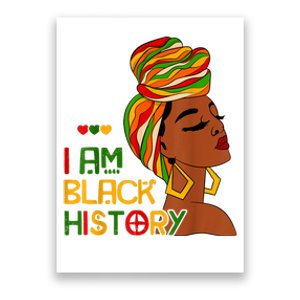 Black History Month Shirts I Am Black History African American Poster