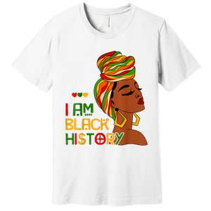 Black History Month Shirts I Am Black History African American Premium T-Shirt