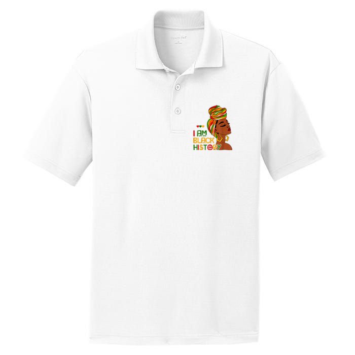 Black History Month Shirts I Am Black History African American PosiCharge RacerMesh Polo