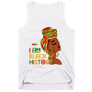 Black History Month Shirts I Am Black History African American Tank Top