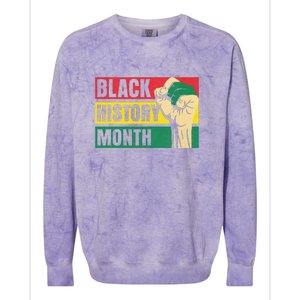 Black History Month Gift African Pride Melanin Freedom Colorblast Crewneck Sweatshirt