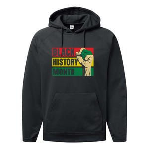 Black History Month Gift African Pride Melanin Freedom Performance Fleece Hoodie