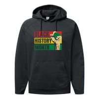 Black History Month Gift African Pride Melanin Freedom Performance Fleece Hoodie