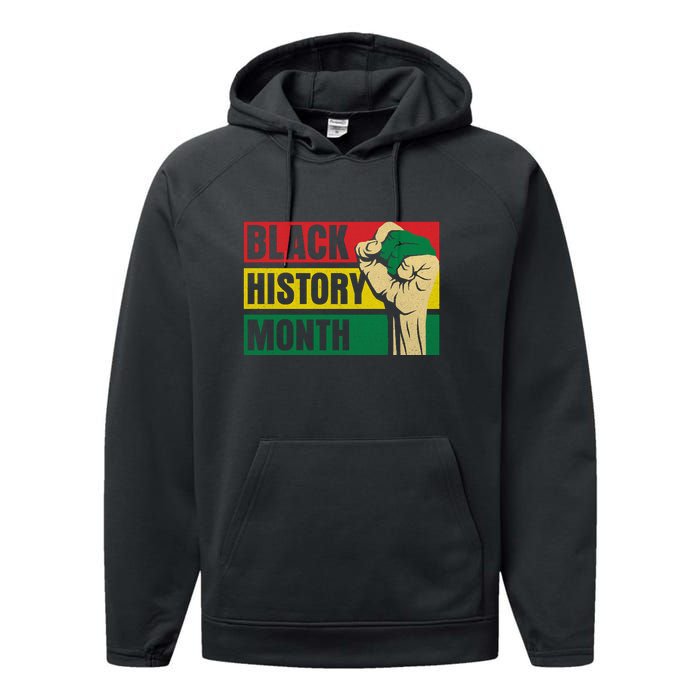 Black History Month Gift African Pride Melanin Freedom Performance Fleece Hoodie