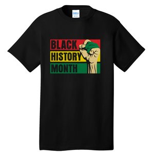 Black History Month Gift African Pride Melanin Freedom Tall T-Shirt