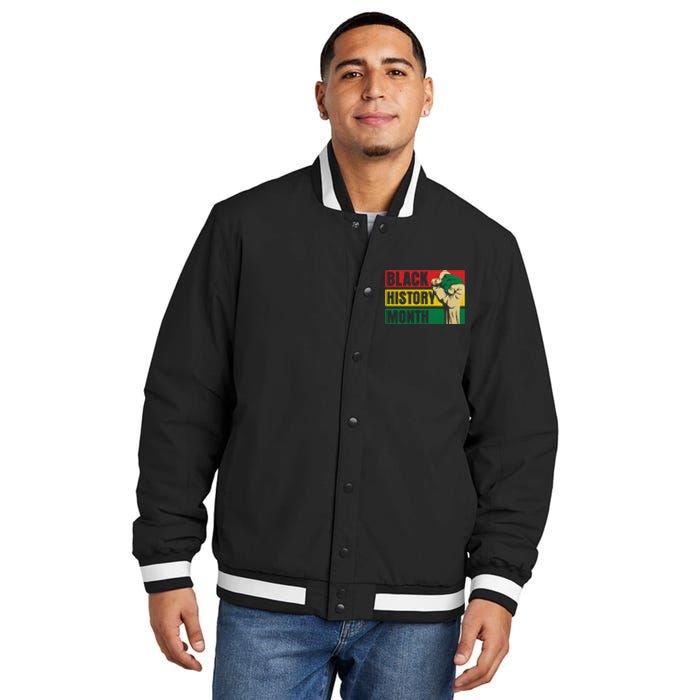 Black History Month Gift African Pride Melanin Freedom Insulated Varsity Jacket