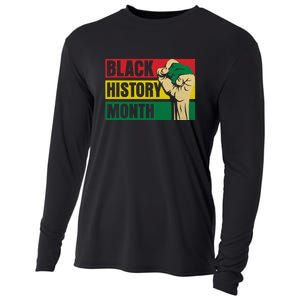 Black History Month Gift African Pride Melanin Freedom Cooling Performance Long Sleeve Crew